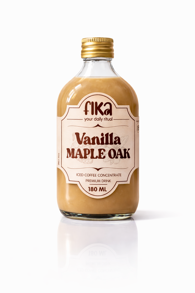 Fika Vanilla Maple Oak cold brew bottle