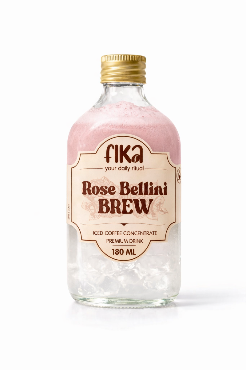 Fika Rose Bellini Brew cold brew bottle