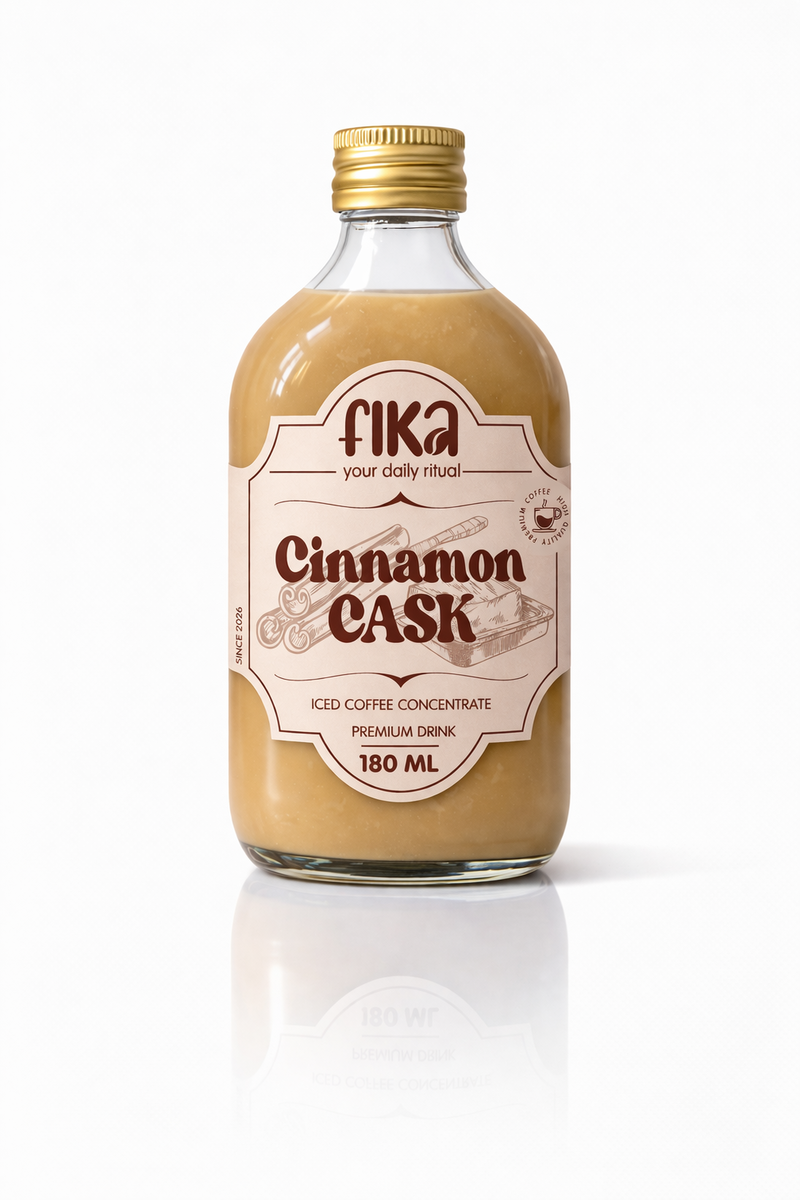 Fika Roastery Cinnamon Cask cold brew bottle