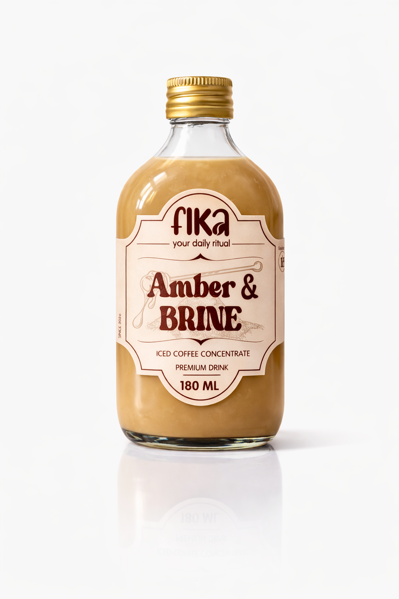 Fika Amber & Brine cold brew bottle